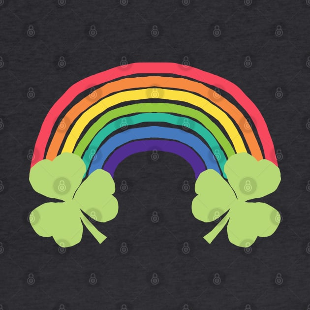 Shamrock Rainbow for St Patricks Day by ellenhenryart